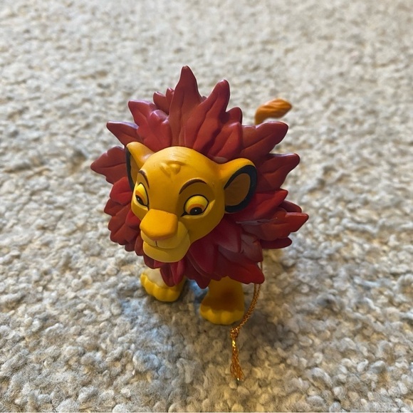 Disney Simba W/ Mane Leaves Christmas Ornament Grolier Lion King Tree 1995 - Picture 2 of 6